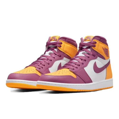 Giày Thể Thao Nike Air Jordan 1 Retro High OG 'Brotherhood' 555088-706 Màu Tím Vàng Size 44