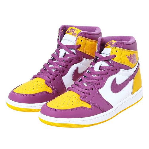 Giày Thể Thao Nike Air Jordan 1 Retro High OG Brotherhood 555088-706 Màu Tím/Vàng/Trắng Size 41