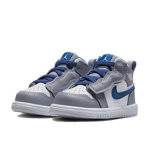 Giày Thể Thao Trẻ Em Nike Air Jordan 1 Mid TD 'True Blue' AR6352-014 Phối Màu Size 9