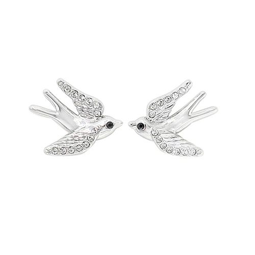 Khuyên Tai Swarovski Rhodium Plated Flying Swallows Earrings 5530815 Màu Bạc-2