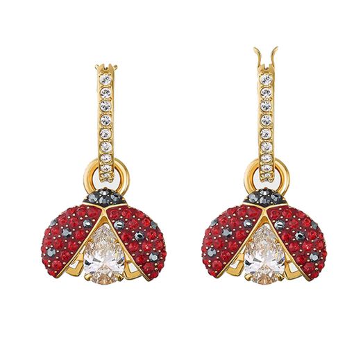 Khuyên Tai Swarovski Sparkling Dance Ladybug Drop Earrings 5537490 Màu Vàng Đỏ