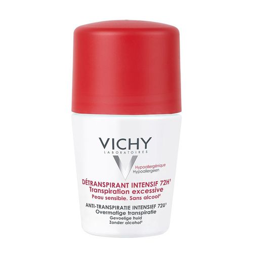Lăn Khử Mùi Vichy Détranspirant Intensif 72h Transpiration Excessive 50ml