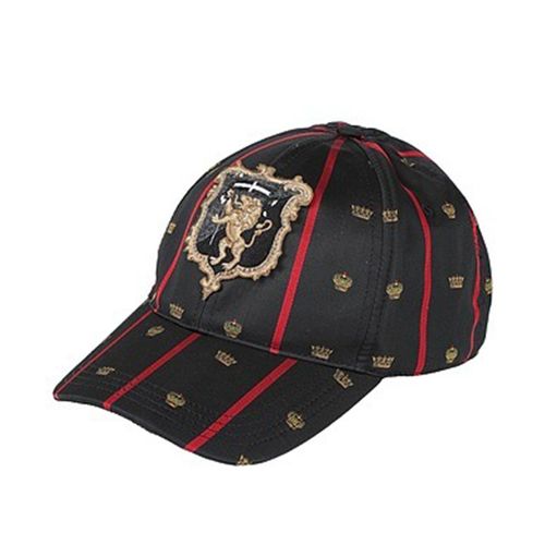Mũ Nam Dolce & Gabbana D&G Baseball Cap Họa Tiết Màu Đen Size 57