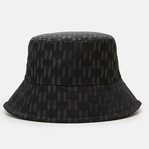 Mũ Karl Lagerfeld Exclusive Ikonik Mono Bucket Hat Màu Đen-2