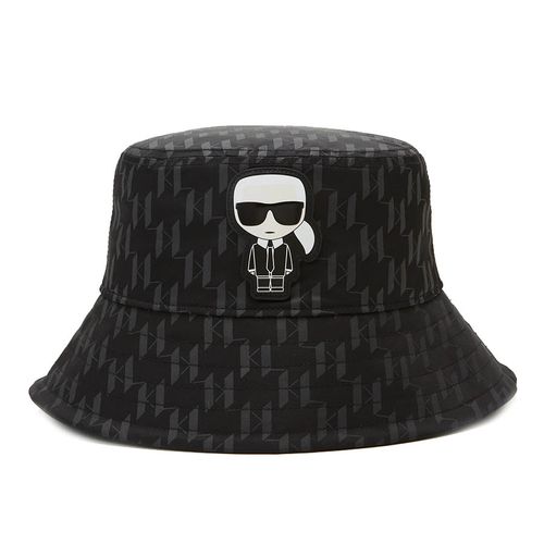 Mũ Karl Lagerfeld Exclusive Ikonik Mono Bucket Hat Màu Đen-3