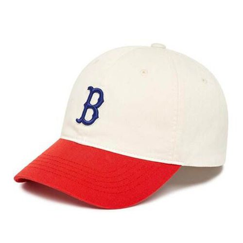 Mũ MLB Basic Color Block Unstructured Ball Cap Boston Red Sox 3ACP3303N-43RDS Màu Trắng  Đỏ