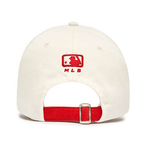 Mũ MLB Basic Color Block Unstructured Ball Cap Boston Red Sox 3ACP3303N-43RDS Màu Trắng  Đỏ-3