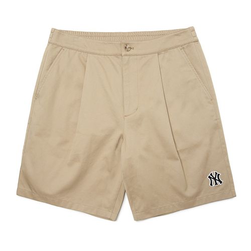Quần Shorts MLB Basic Bermuda Pants New York Yankees 3ASM60323-50BGS Màu Be