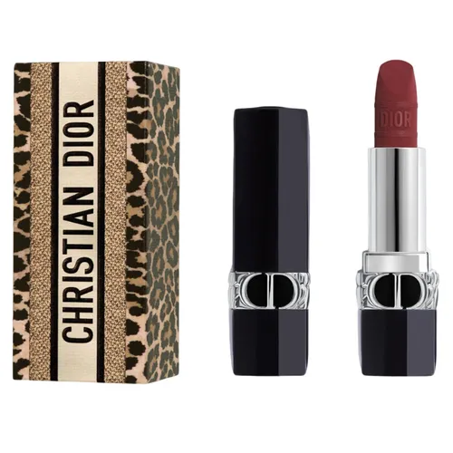 Son Dior Rouge Mitzah Limited Edition 963 Leopardess Velvet Finish Màu Đỏ Tía