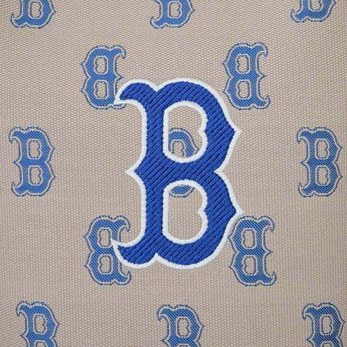 Túi Đeo Chéo MLB Big Classic Monogram Jacquard New Bucket Bag Boston Red Sox 3ABML023N-43SAL Màu Be Xanh-8