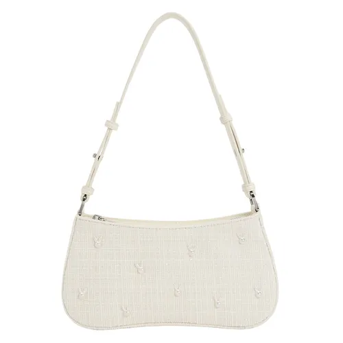 Túi Đeo Vai Charles & Keith CNK Bunny Tweed Shoulder Bag 20671486 Màu Trắng