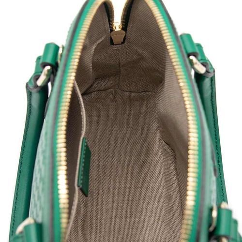 Túi Xách Gucci 2way Handbag Micro Shima Green Màu Xanh Lá-1