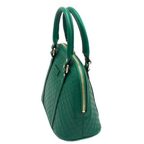 Túi Xách Gucci 2way Handbag Micro Shima Green Màu Xanh Lá-3