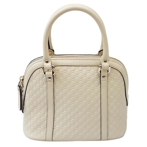 Túi Xách Gucci 2way Handbag Micro Shima White Satchel Màu Trắng-1