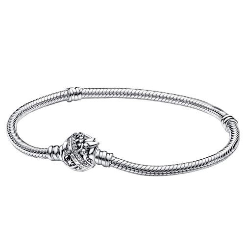 Vòng Đeo Tay Pandora Disney Tinker Bell Clasp Moments Snake Chain Bracelet 592548c01 Màu Bạc