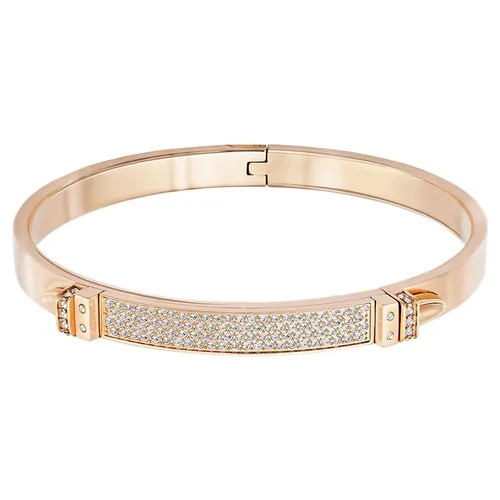 Trang sức Vòng đeo tay Mạ vàng hồng - Vòng Đeo Tay Swarovski Distinct Banglewhite, Rose Gold-Tone Finish Màu Vàng Hồng - Vua Hàng Hiệu