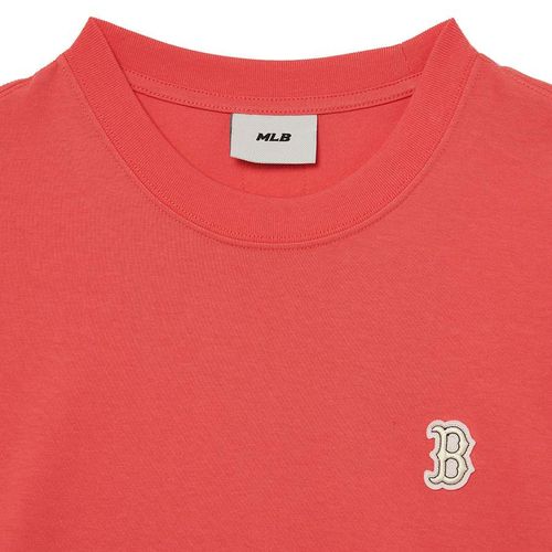Áo Phông MLB Basic Small Logo T-Shirts Boston Red Sox 3ATSB0233-43COS Màu Hồng Size S-1