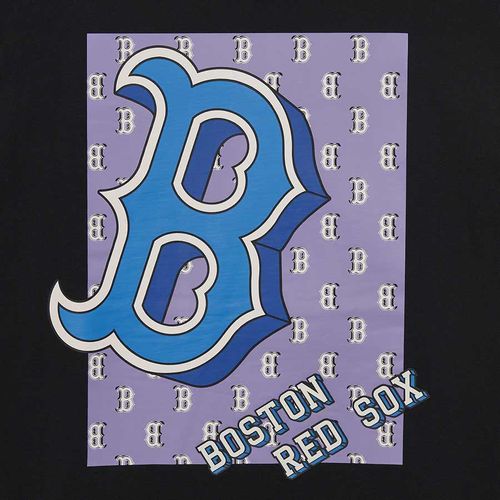 Áo Phông MLB Overfit Monotive Boston Red Sox Tshirt 3ATSM3033-43CGS Màu Đen-3