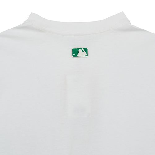 Áo Phông MLB Pop Art Graphic Mega Overfit New York Yankees Tshirt 3ATSL0433-50WHS Màu Xanh Trắng Size S-2