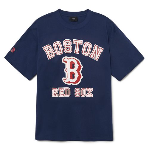 Áo Phông MLB Varsity Overfit Boston Red Sox Tshirt 3ATSV0233-43NYS Màu Xanh Navy