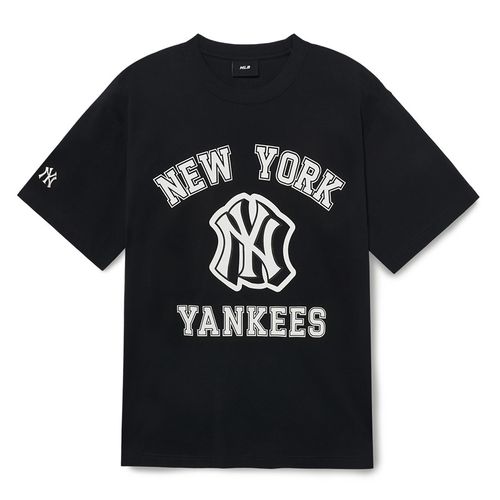 Áo Phông MLB Varsity Overfit New York Yankees Tshirt 3ATSV0233-50BKS Màu Đen-6