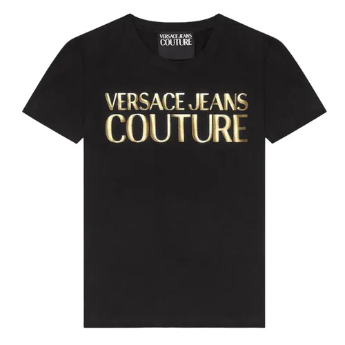 Áo Phông Versace Jeans Couture In Black 74HAHT01 CJ03T G89 Màu Đen Size M