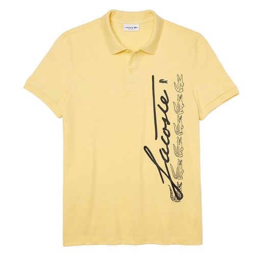 Áo Polo Lacoste Men's Regular Fit Signature Cotton Pique PH2087-00 Màu Vàng Size L