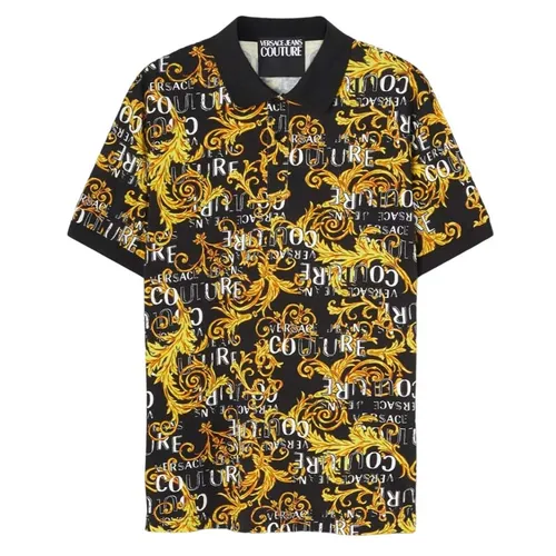Áo Polo Versace Couture Black Logo Baroque Printed 74GAG6S0 JS149 G89 Phối Màu Size M
