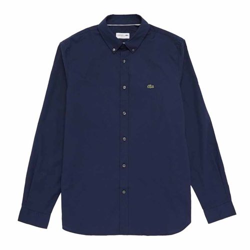 Áo Sơ Mi Lacoste Men's Soft Cotton Poplin Shirt CH7221-166 Màu Xanh Navy Size 38 - S