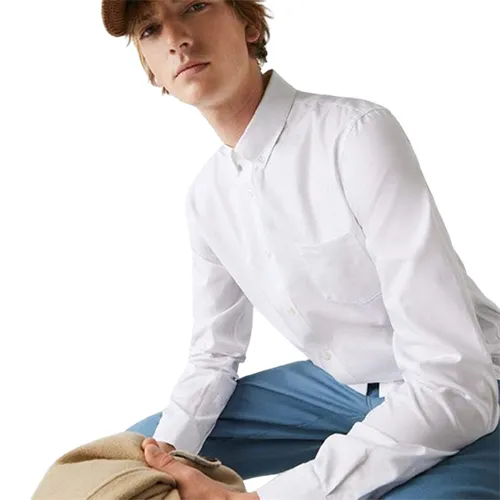 Áo Sơ Mi Lacoste Regular Fit CH9598 800 Màu Trắng Size M