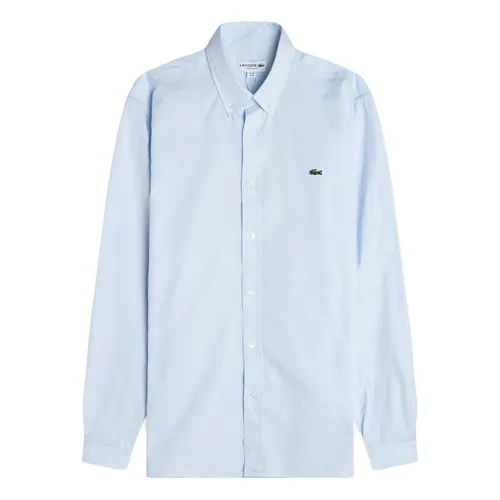 Áo Sơ Mi Nam Dài Tay Lacoste Regular CH2933T01 Màu Xanh Blue Size 40
