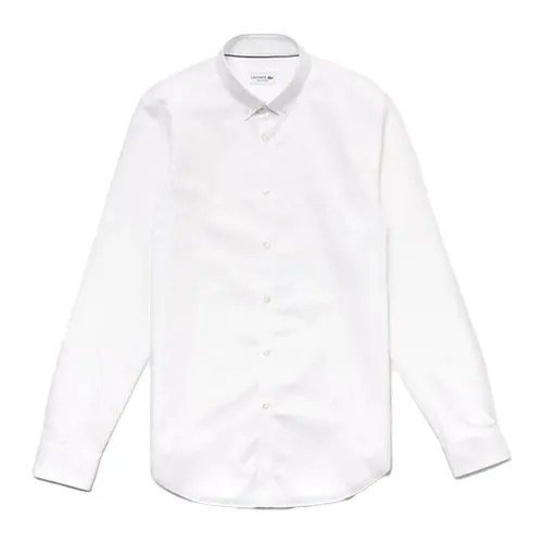 Áo Sơ Mi Nam Dài Tay Lacoste Regular CH9623800 Màu Trắng Size 39