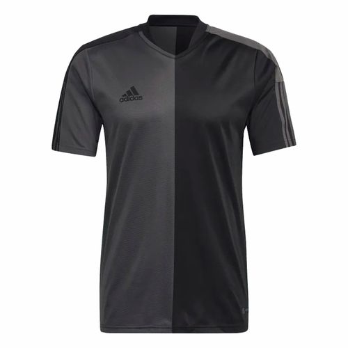 Áo Thun Adidas Half & Half Tiro Tshirt HN5596 Màu Đen Xám Size M