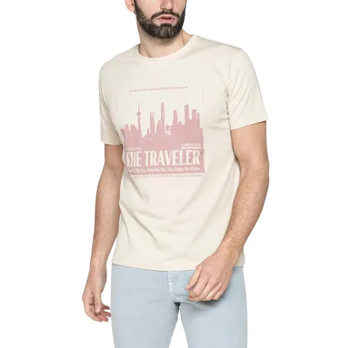 Carrera Jeans Be nhạt Ý - Áo Thun Carrera Jeans 801M0047A_B63 Màu Be Size M - Vua Hàng Hiệu