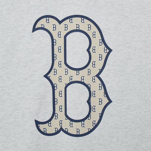 Áo Thun MLB Classic Monogram Big Logo B T-Shirts 3ATSM0233-43MGL Màu Xám-5