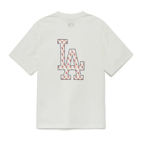 Áo Thun MLB Classic Monogram Big Logo LA Dodgers T-Shirts 3ATSM0233-07IVS Màu Trắng Size S-9