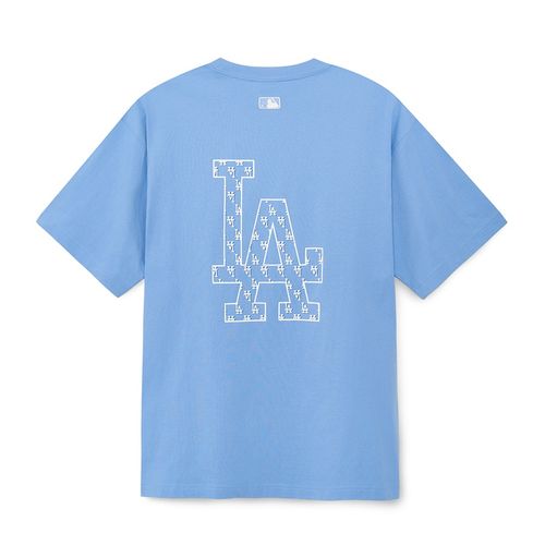 Áo Thun MLB Logo T-Shirts LA Dodgers 3ATSM0233-07CBL Màu Xanh Blue-6