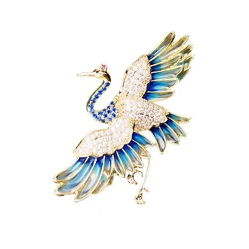 Cài Áo Meri Flamingo Sang Trọng BR440 Màu Xanh Dương