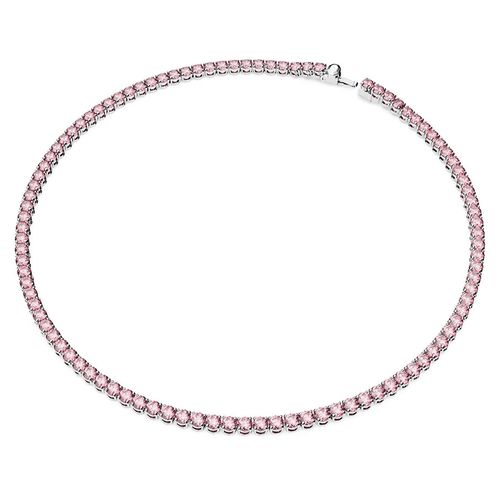 Swarovski Matrix Pink Tennis Necklace 5661193 – Judith Hart Jewellers