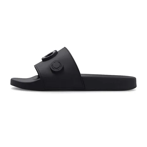 Dép Burberry - Dép Burberry Black Slides With Logo Màu Đen Size 40 - Vua Hàng Hiệu