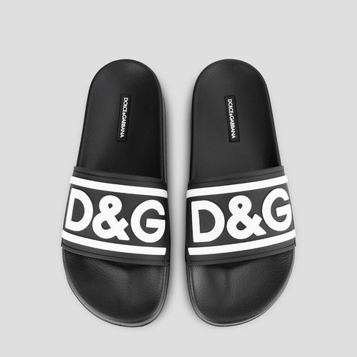 Dép Dolce & Gabbana D&G Slides Black CS2072 AQ858 Màu Đen Size 41-4