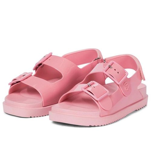 Dép Sandal Gucci Isla Buckled Rubber Sandals Màu Hồng Size 37-1