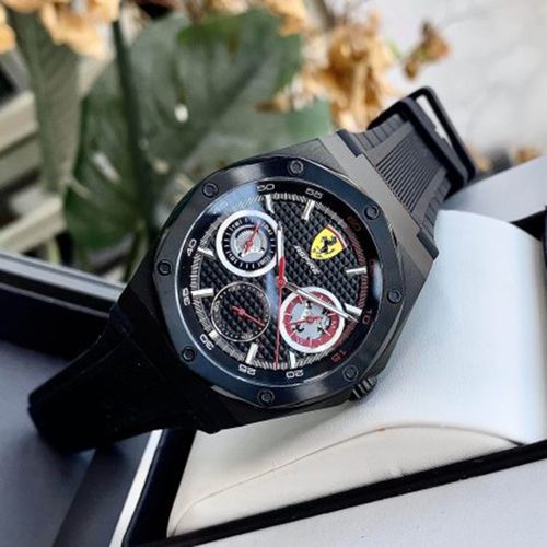 Đồng Hồ Nam Ferrari Men's Aspire Stainless Steel Quartz Watch 0830538 Màu Đen-3