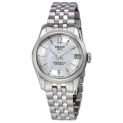 Đồng Hồ Nữ Tissot T-Classic Ballade Automatic Mother Of Pearl Dial Ladies Watch T1082081111700 Màu Bạc