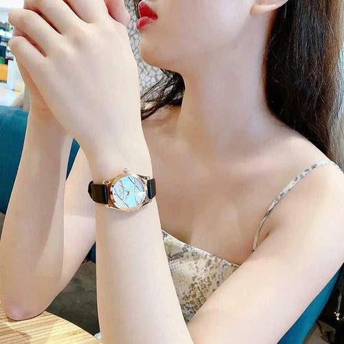 Đồng Hồ Nữ Tissot T-Wave White Mother of Pearl Diamond Dial  T112.210.36.111.00 (T1122103611100) Màu Đen Vàng-3