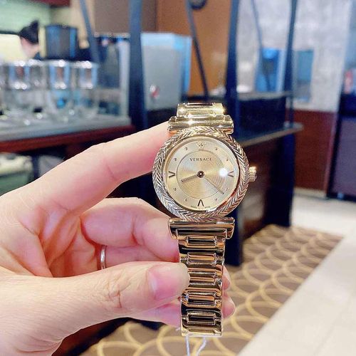 Đồng Hồ Versace V-Motif Gold Watch VERE00618 35mm Cho Nữ-7