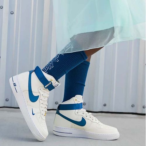 Giày Thể Thao Nike Air Force 1 High Since 82 White Blue DQ7584-100 Màu Trắng Xanh Size 35.5-8