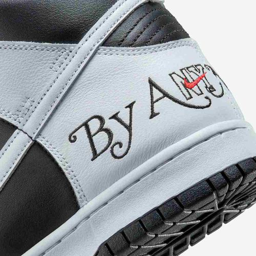Giày Thể Thao Supreme x Nike SB Dunk High By Any Means DN3741-002 Màu Trắng Phối Đen Size 42-4