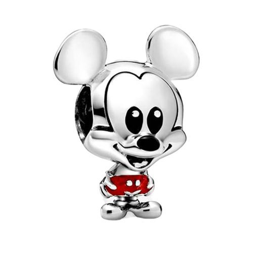 Hạt Vòng Charm Pandora Moments 925 Sterling Silver Disney Mickey 798905C01 Màu Bạc Đỏ-3