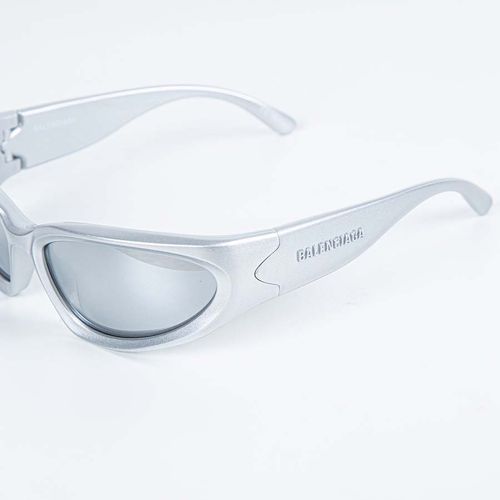 Kính Mát Balenciaga BB0157S 004 Sunglasses Màu Bạc-4